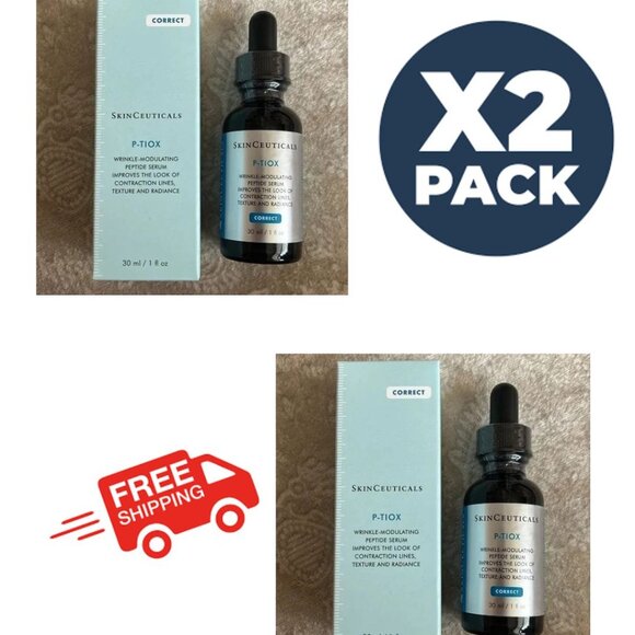 NEW SkinCeuticals P-TIOX Peptide Serum 30ml Advanced Wrinkle Treatment Pack of 2 - Picture 1 of 3